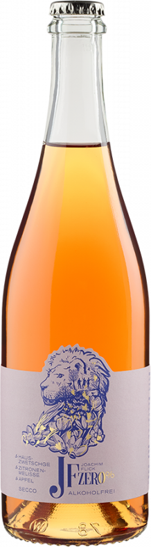 JF Zero Hauszwetschge-Zitronenmelisse-Apfel (alkoholfrei) - Flick - Schaumwein aus dem Rheingau, Deutschland