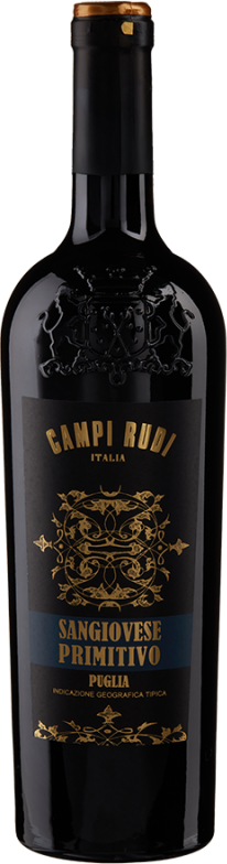 Campi Rudi Sangiovese Primitivo (2023) - Angelo Rocca - Rotwein aus Apulien, Italien