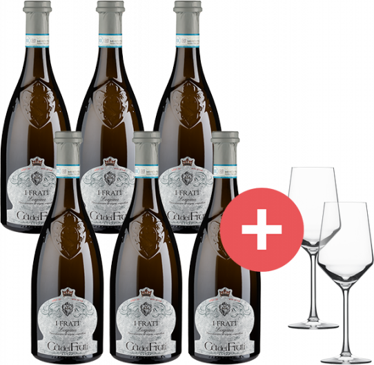 6er-Paket Lugana Ca dei Frati + Schott-Zwiesel Gläser - Weinpakete