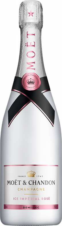 Champagner Ice Impérial Rosé Demi-Sec - Moët & Chandon - Schaumwein aus Frankreich