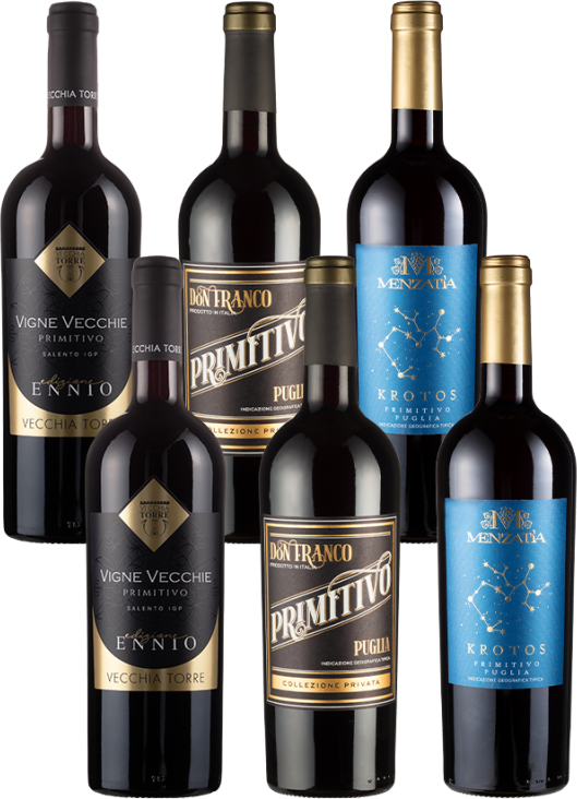6er-Paket Primitivo Genuss - Weinpakete aus Italien