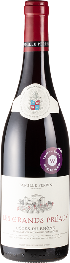 Les Grands Préaux Côtes-du-Rhône Réserve (2022) - Famille Perrin - Rotwein aus Frankreich