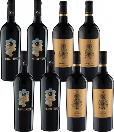 8er-Paket Primitivo Champions - Weinpakete aus Italien