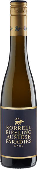 Paradies Riesling Auslese - 0,375 L (2018) - Korrell - Weißwein von der Nahe, Deutschland