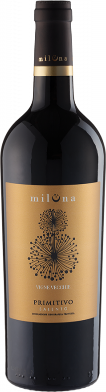Miluna Primitivo Salento Vigne Vecchie (2023) - Cantine San Marzano - Rotwein aus Apulien, Italien