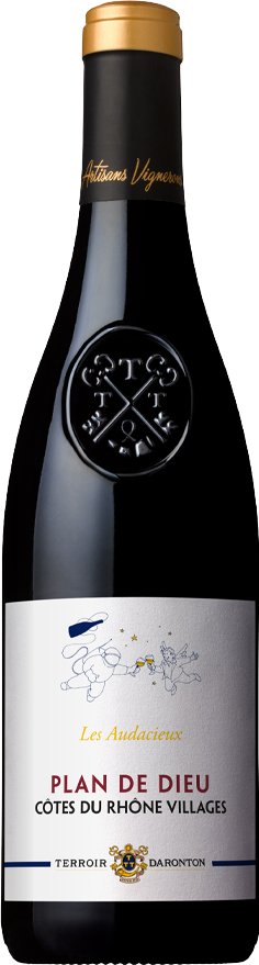 Plan de Dieu Les Audacieux Côtes du Rhône Villages (2024) - Terroir Daronton Rhonea - Rotwein aus Frankreich