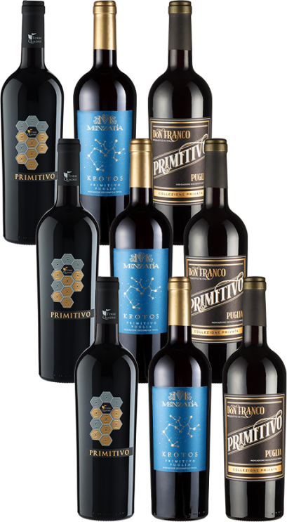 9er-Paket Primitivo Favoriten - Weinpakete aus Italien