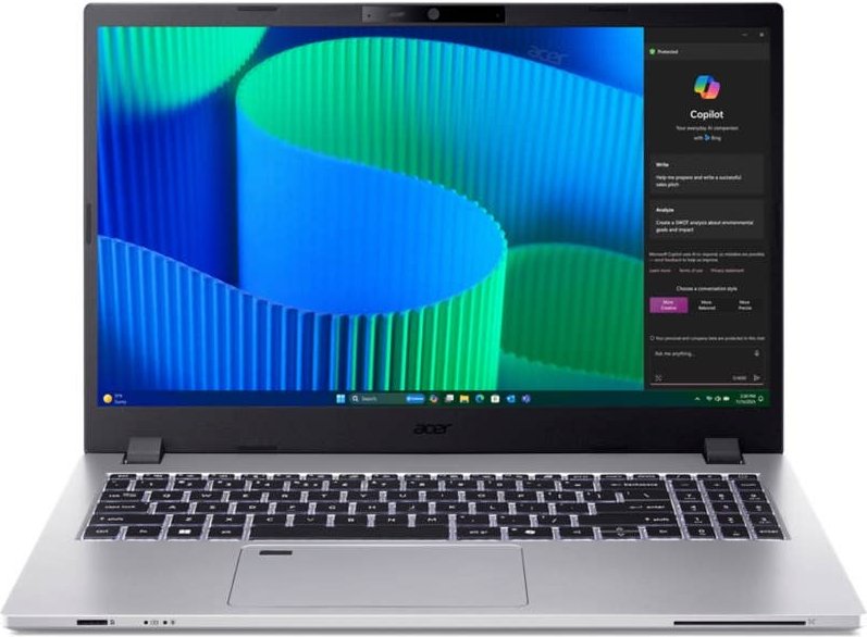 Acer TravelMate P2 Notebook | TMP215-55-TCO | Silber