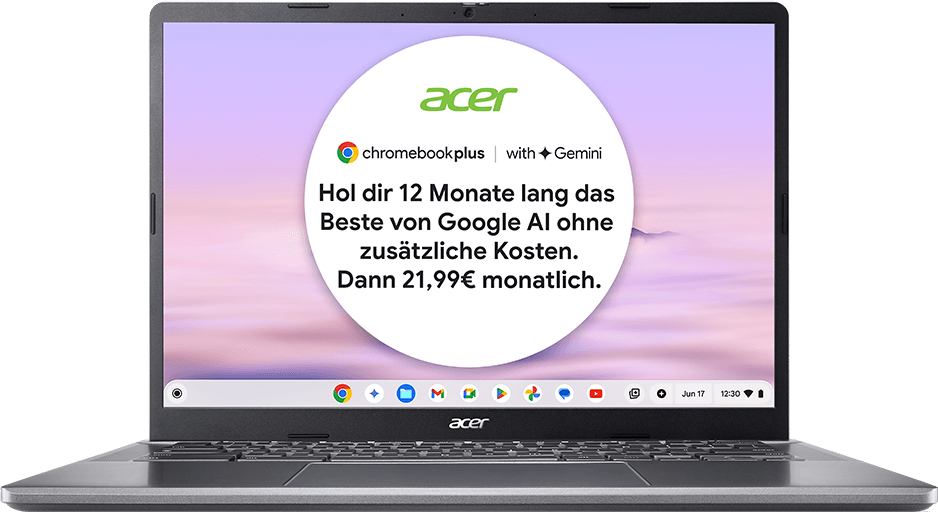 Acer Chromebook Plus 514 Touchscreen | CB514-3HT | Grau