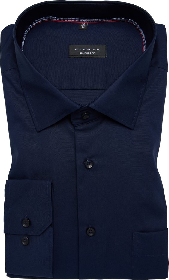 Thumbnail - COMFORT FIT Hemd in navy unifarben