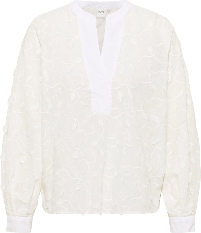 Tunika in weiß strukturiert