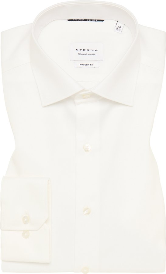 Thumbnail - MODERN FIT Cover Shirt in beige unifarben