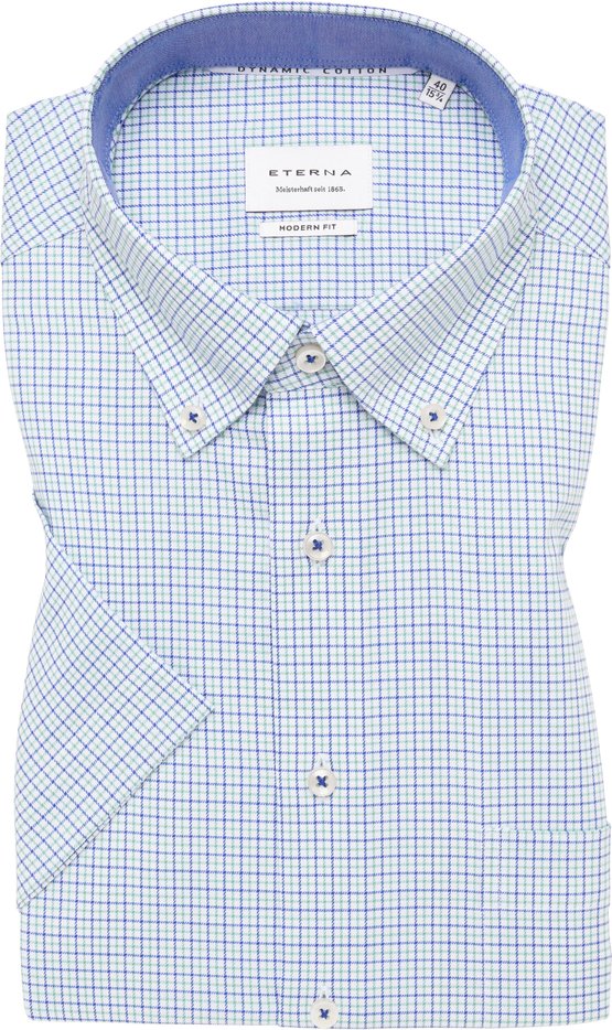 MODERN FIT Hemd in grün kariert