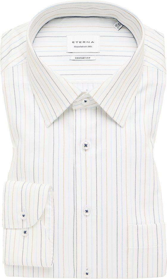 Thumbnail - COMFORT FIT Hemd in blau gestreift