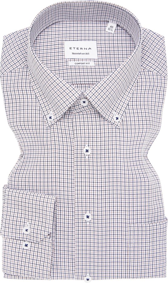 COMFORT FIT Hemd in navy kariert