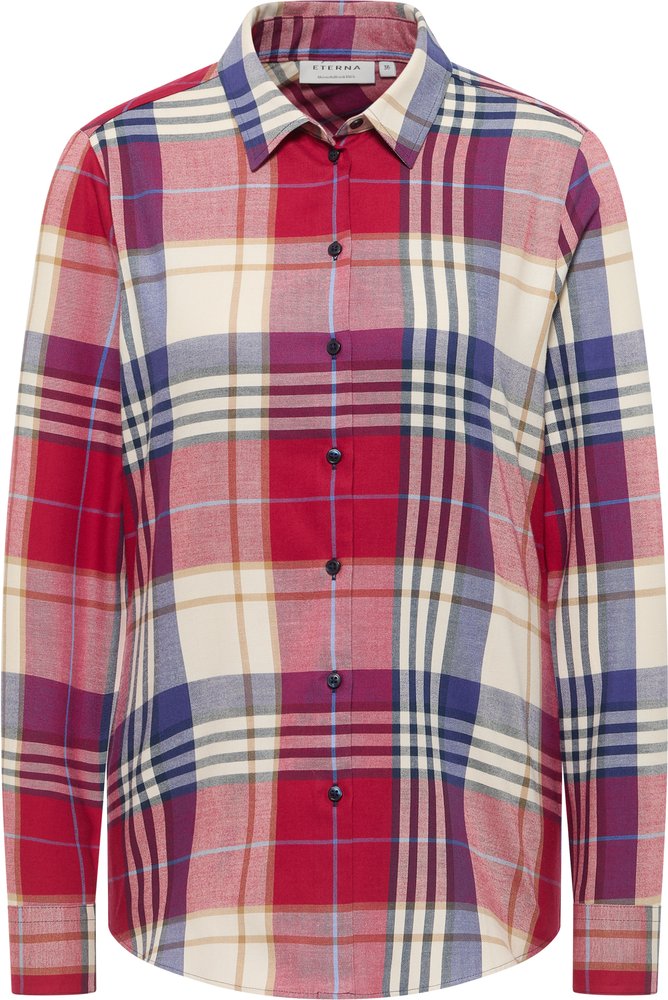 Hemdbluse in rot kariert