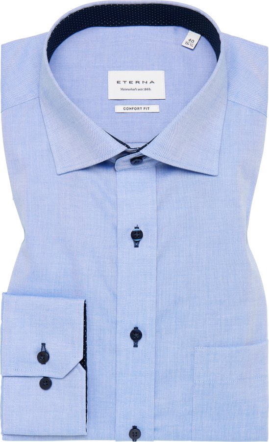 Thumbnail - COMFORT FIT Hemd in blau unifarben