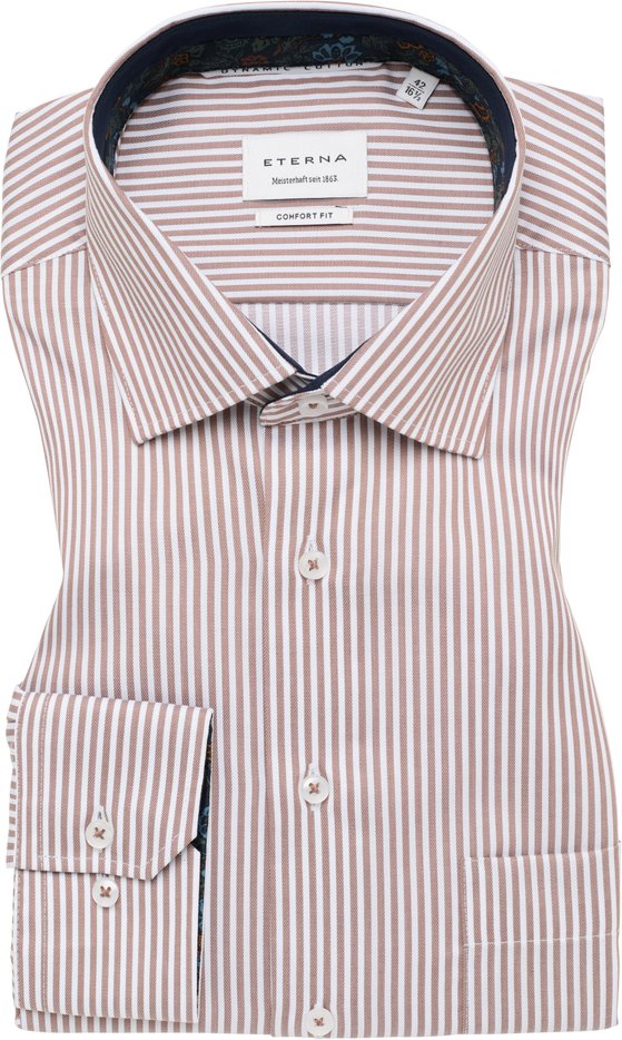 Thumbnail - COMFORT FIT Dynamic Cotton in beige gestreift
