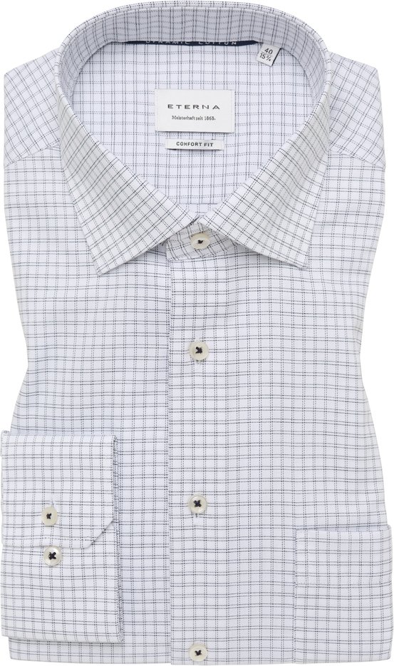 Thumbnail - COMFORT FIT Hemd in dunkelblau kariert