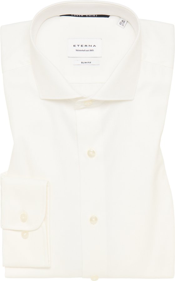 SLIM FIT Cover Shirt in beige unifarben