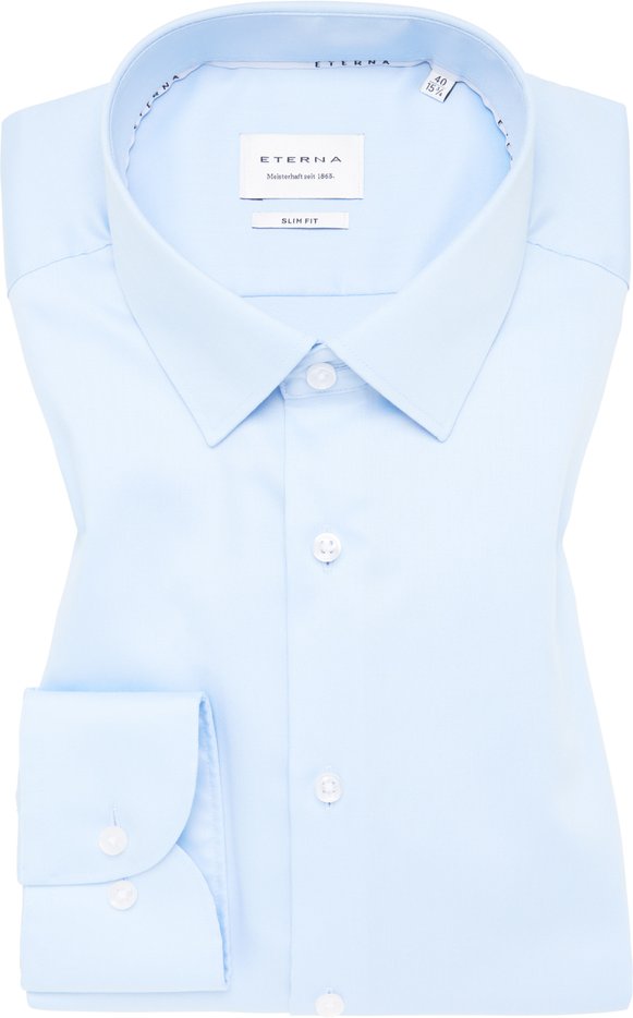 Thumbnail - SLIM FIT Hemd in hellblau unifarben