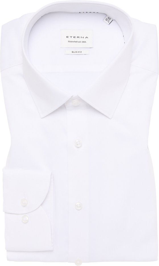 SLIM FIT Hemd in weiß unifarben