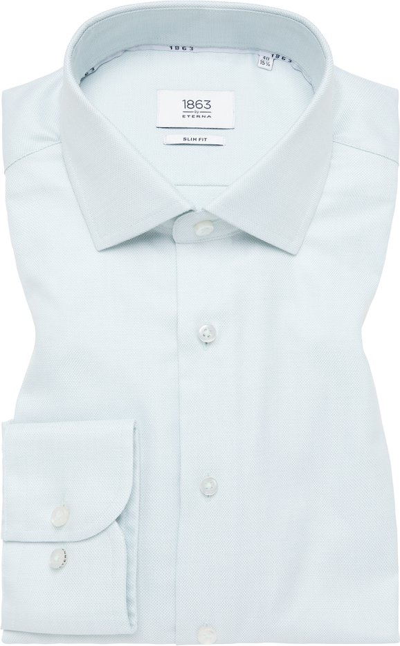Thumbnail - SLIM FIT Hemd in apfelgrün strukturiert