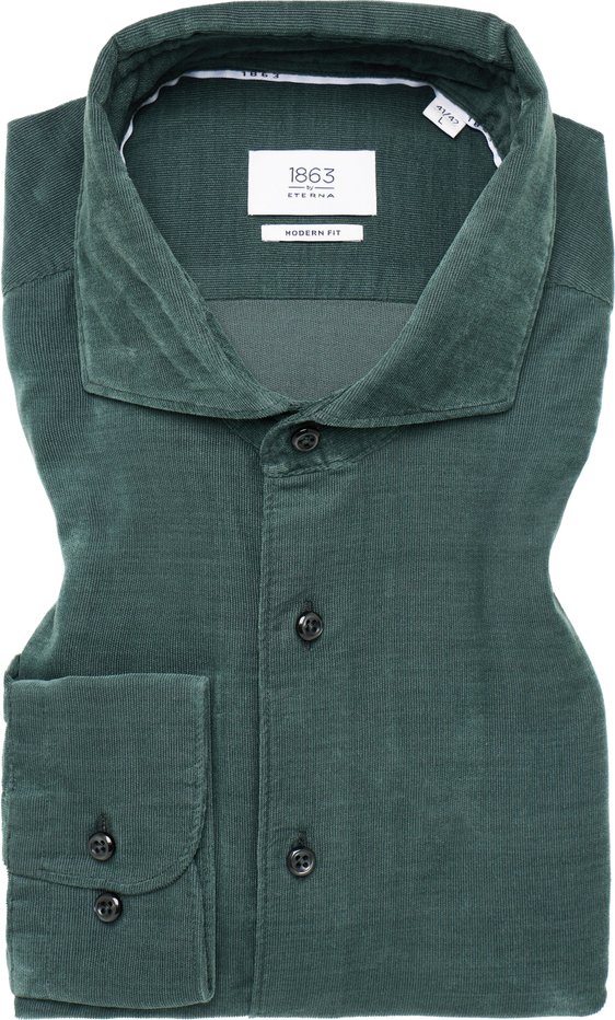 Thumbnail - MODERN FIT Hemd in tanne unifarben