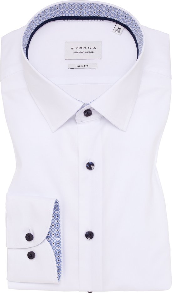 SLIM FIT Hemd in weiß unifarben