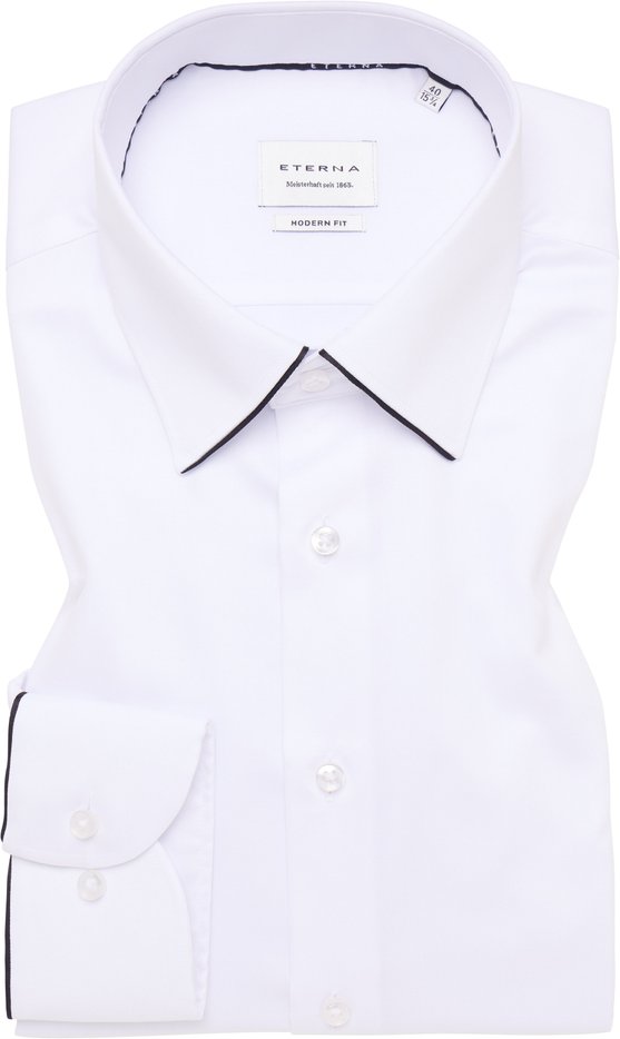 Thumbnail - MODERN FIT Hemd in weiß unifarben