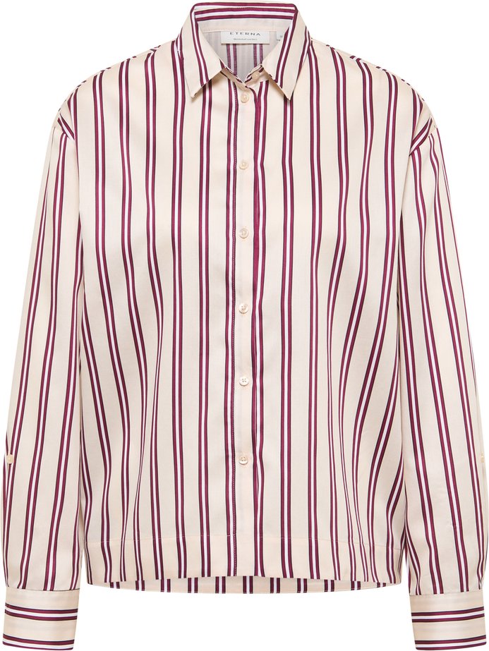 Hemdbluse in rot gestreift