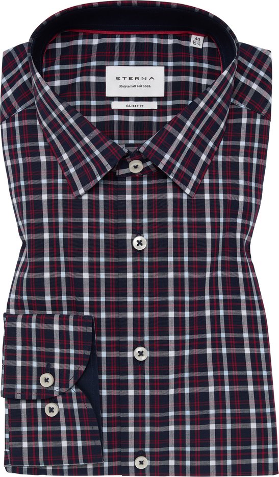 SLIM FIT Hemd in navy kariert