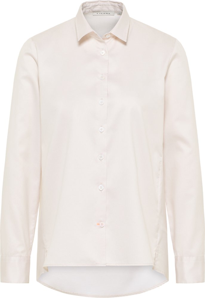 Soft Luxury Shirt Bluse in sand unifarben