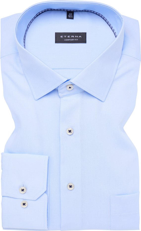 Thumbnail - COMFORT FIT Hemd in himmelblau unifarben