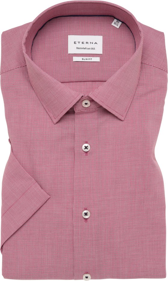 SLIM FIT Hemd in rot strukturiert