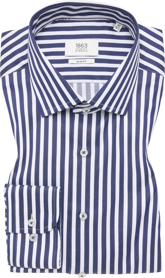 SLIM FIT Hemd in navy gestreift