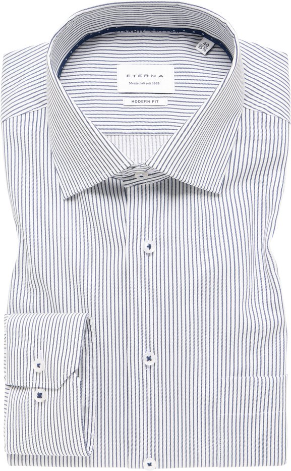 MODERN FIT Hemd in navy gestreift