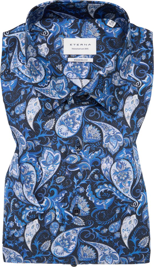Thumbnail - MODERN FIT Hemd in midnight bedruckt