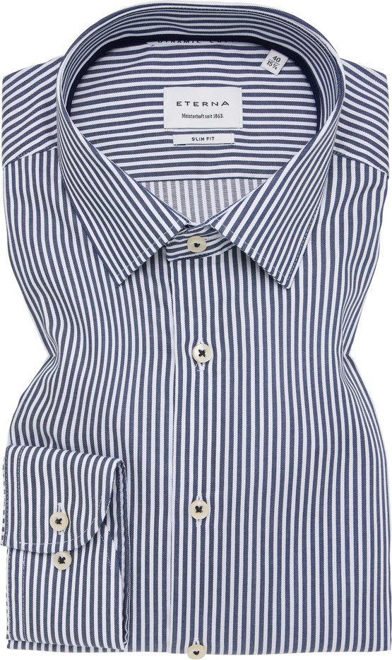 SLIM FIT Hemd in navy gestreift