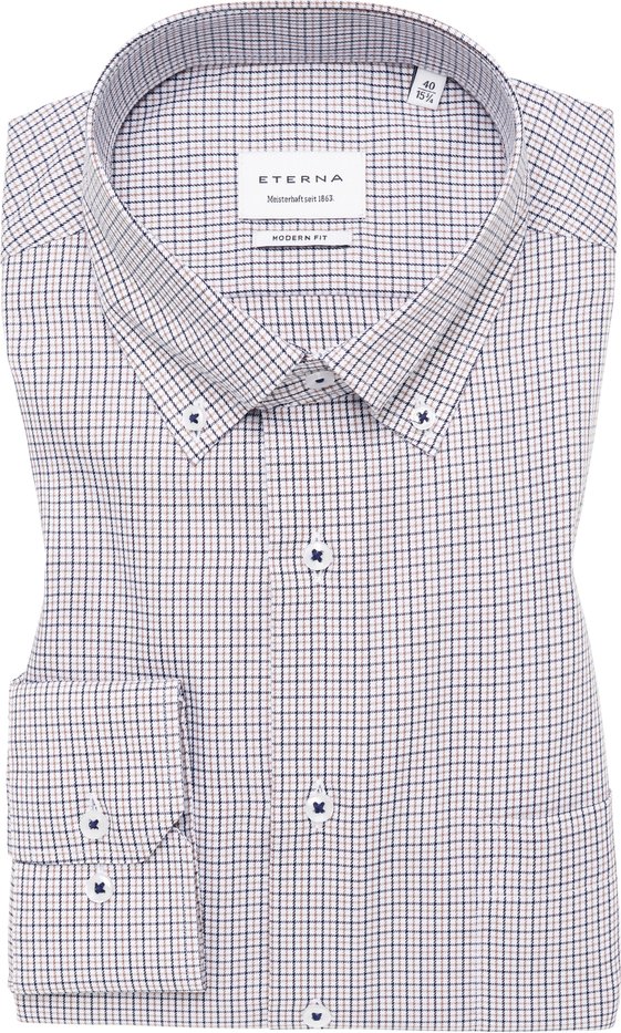 MODERN FIT Hemd in navy kariert