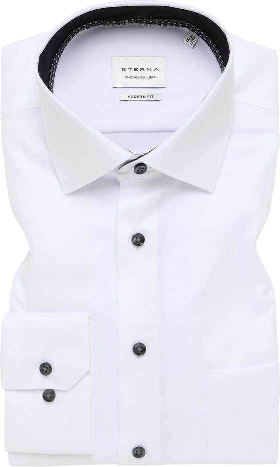 Thumbnail - MODERN FIT Hemd in weiß unifarben