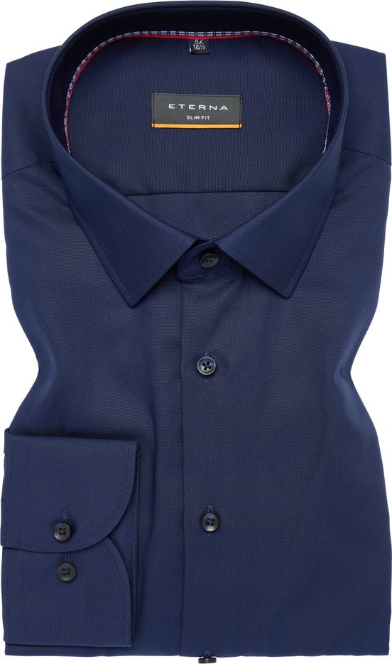 Thumbnail - Hemd in navy unifarben