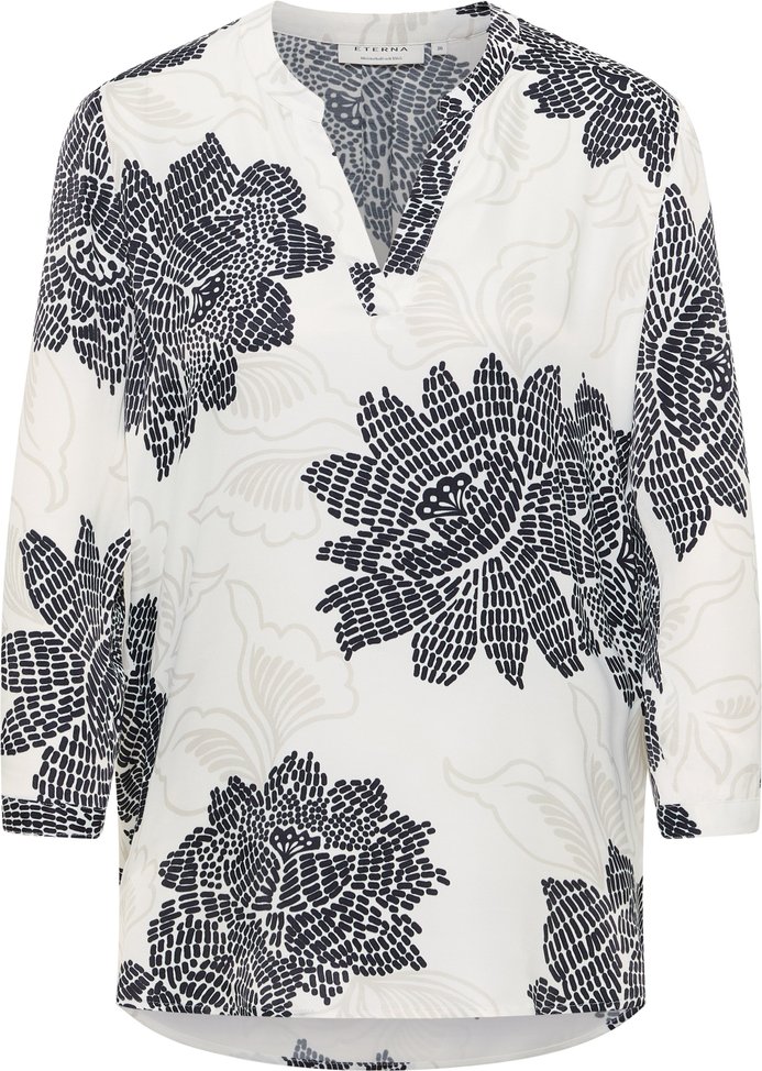 Tunika in off-white bedruckt