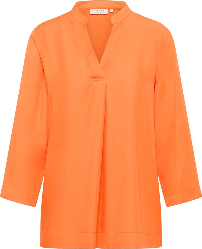 Viscose Shirt Bluse in orange unifarben