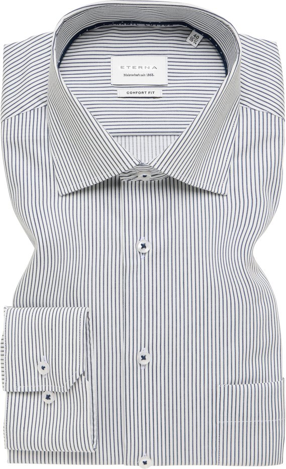 Thumbnail - COMFORT FIT Hemd in navy gestreift