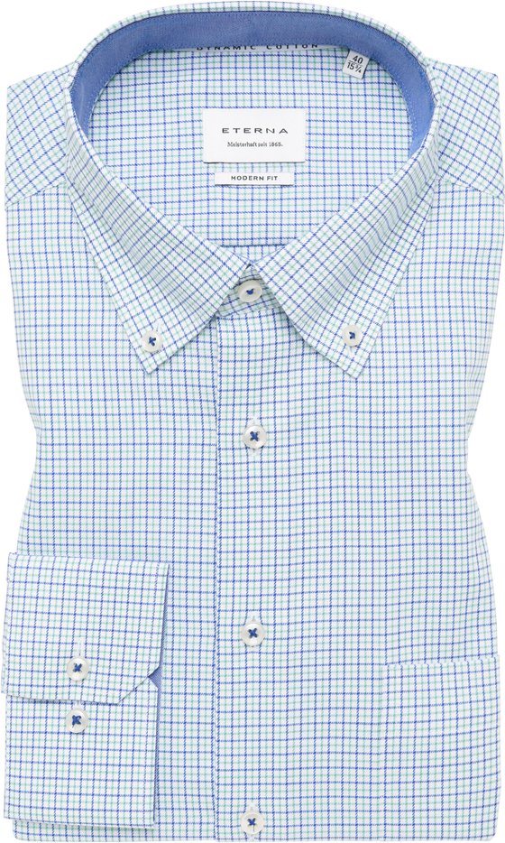 MODERN FIT Hemd in grün kariert