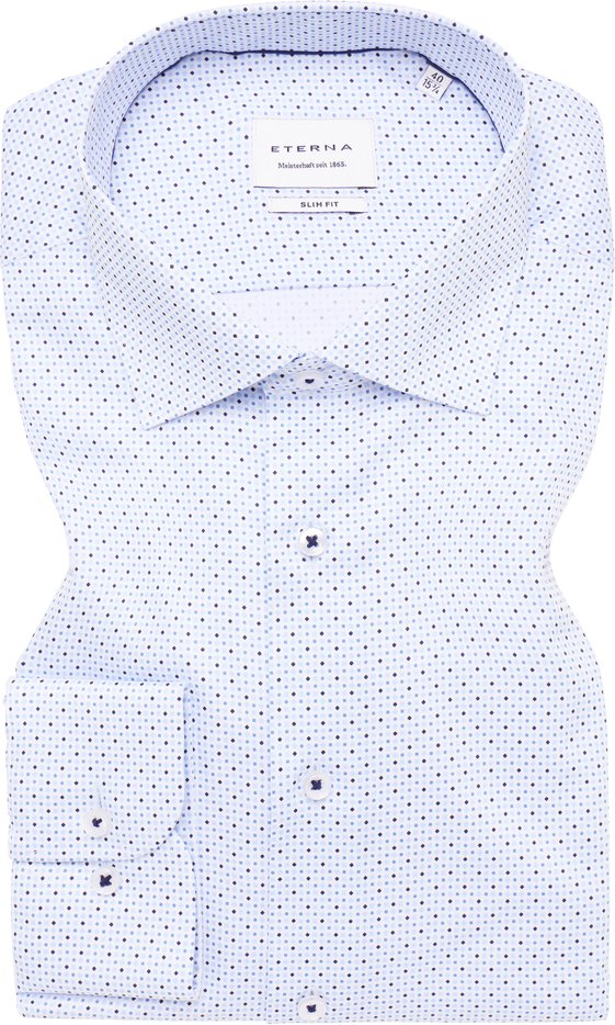 Thumbnail - SLIM FIT Hemd in hellblau bedruckt