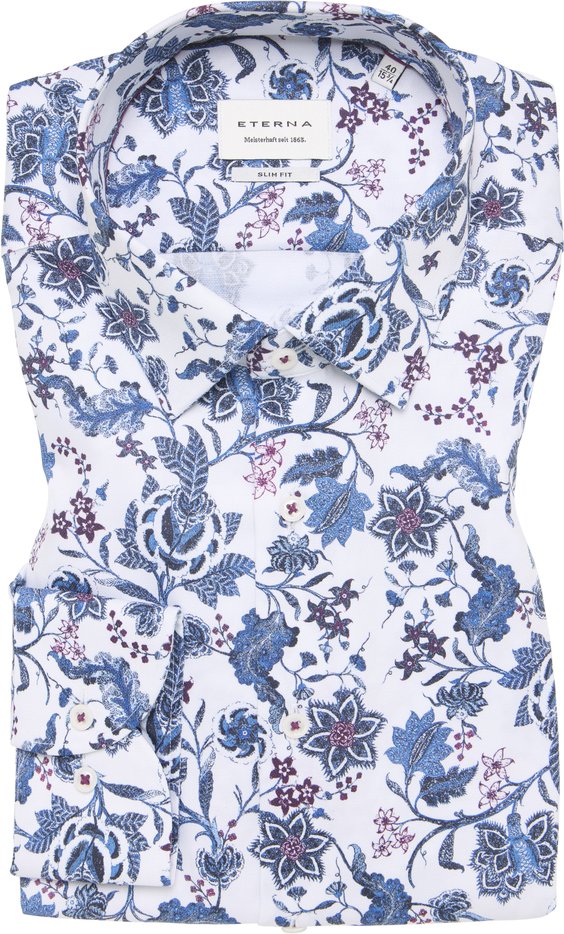 SLIM FIT Hemd in denim bedruckt