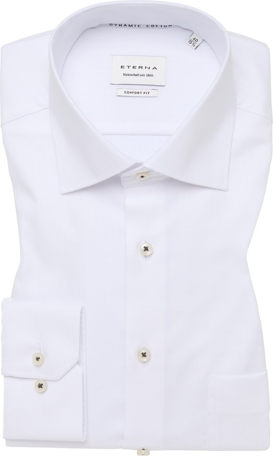 Thumbnail - COMFORT FIT Dynamic Cotton in weiß strukturiert