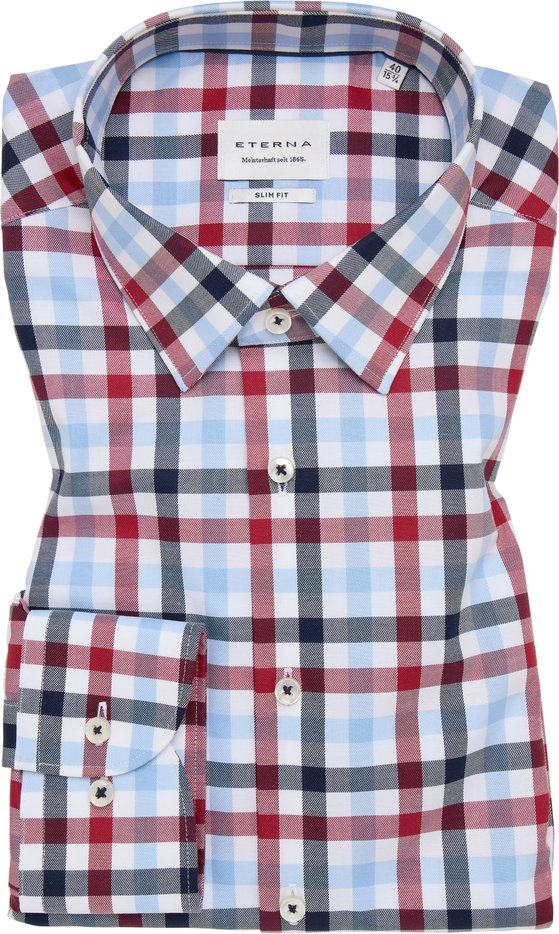 SLIM FIT Hemd in rot kariert